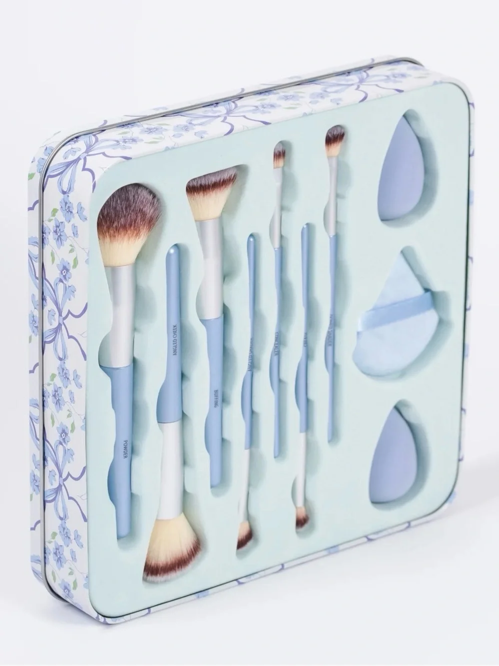 Primrose Powder Blue | 10pc Makeup Brush Tin